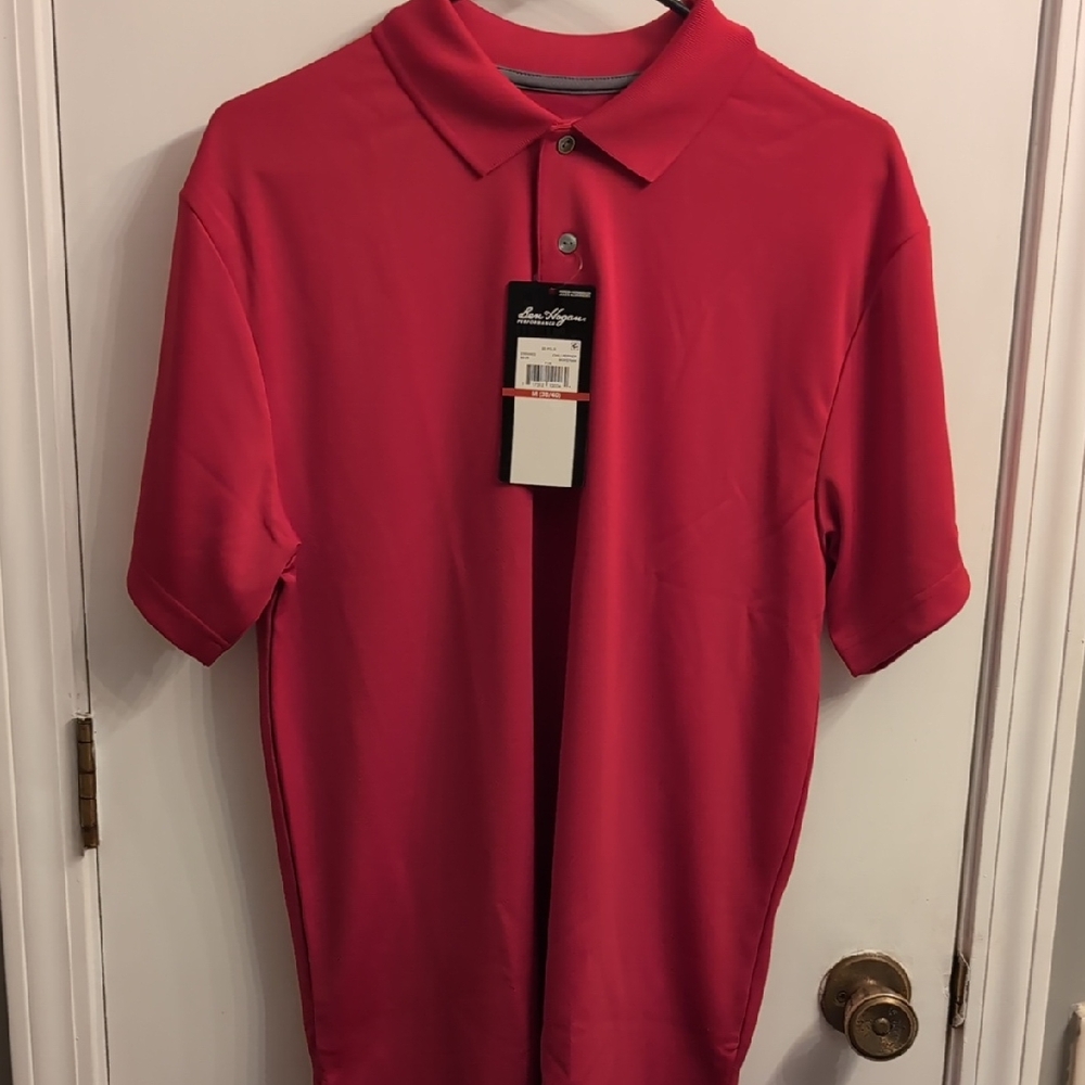 Ben Hogan New Men's Medium Red Polo Golf Moisture Wicking